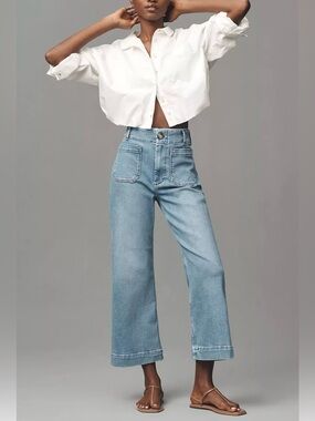 Maeve Colette Crop Wide-Leg Jeans size 12P